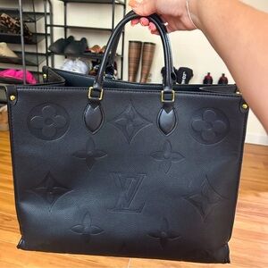 Black Monogram LV Tote Bag